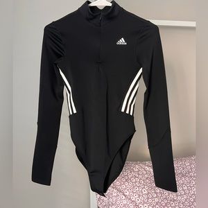 Adidas. Bodysuit. Black and white
